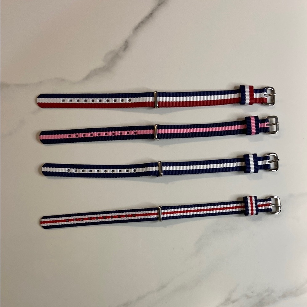 Watch Bands - Red, Pink, Blue